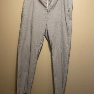 Blue seersucker slacks